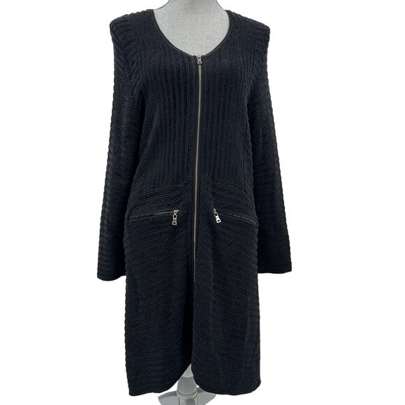 NIC+ZOE Dresses & Skirts - NIC+ZOE Dust to Dawn Cardigan Zip Sweater Dress Size 1X Plus Size